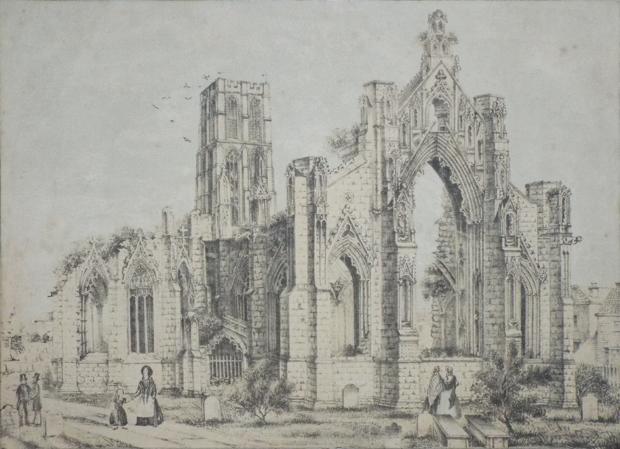 Lithograph - Howden Minster